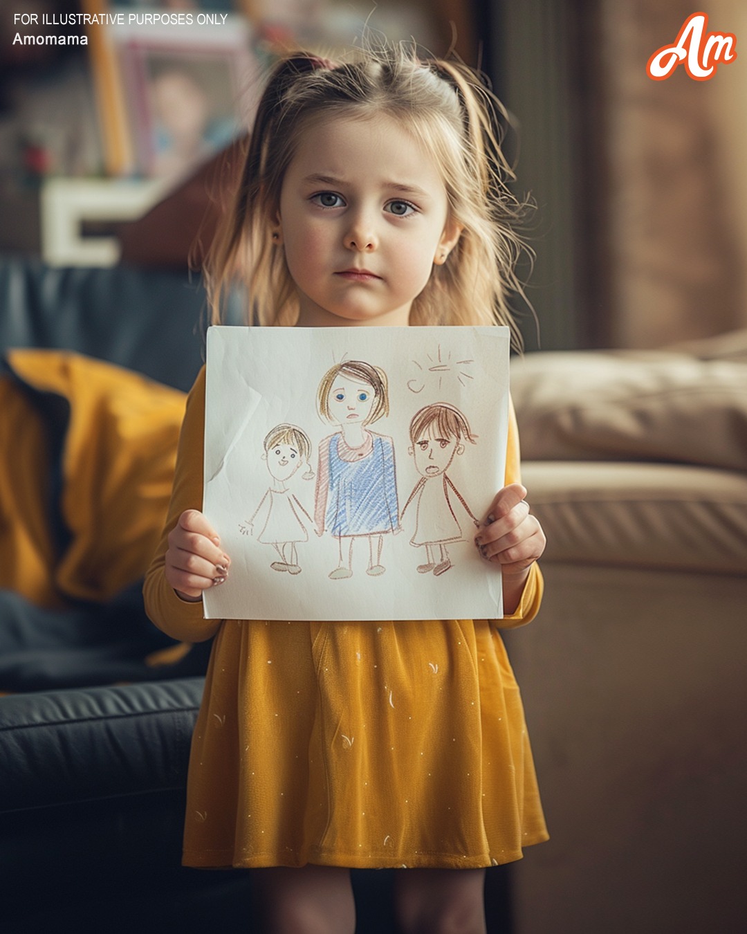 My 5YearOld Daughter Started Drawing Our Family without Her Dad